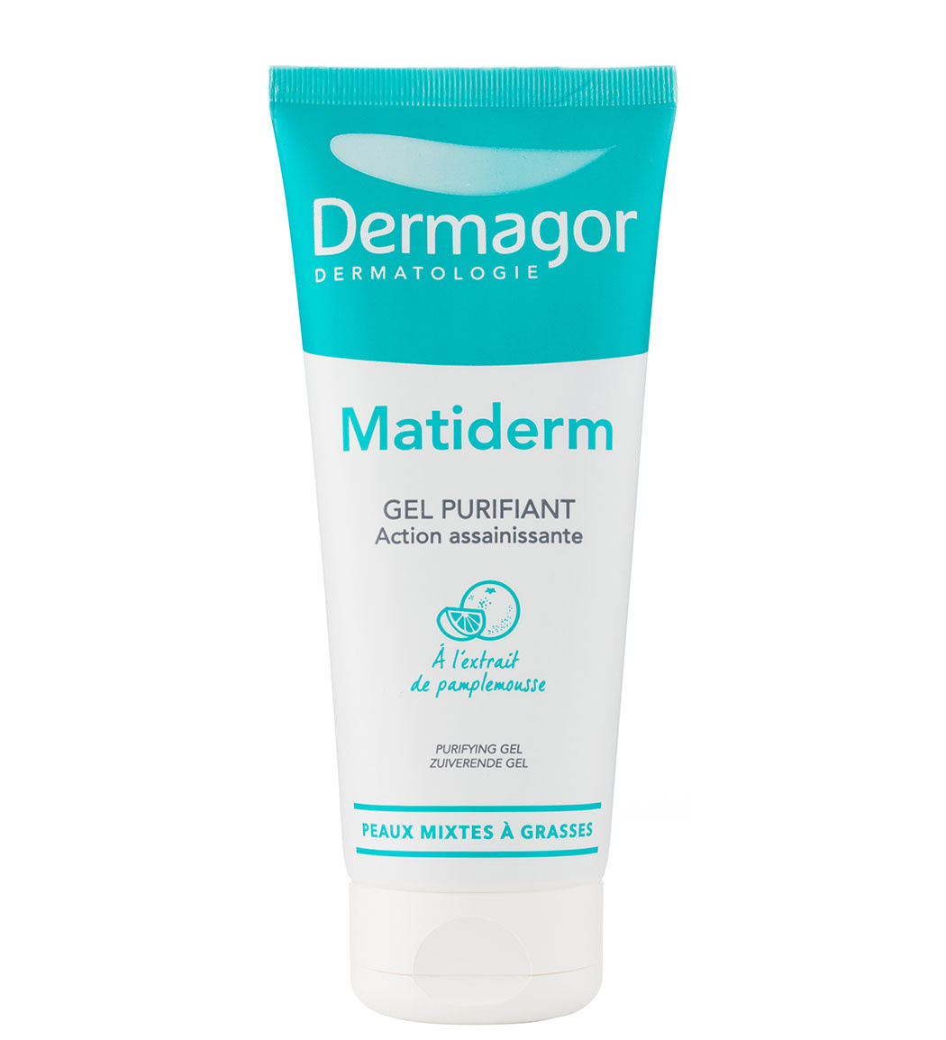 ژل شستشو پوست چرب و جوش دار حجم 200 میل Dermagor Matiderm Purifying Gel 200 ml