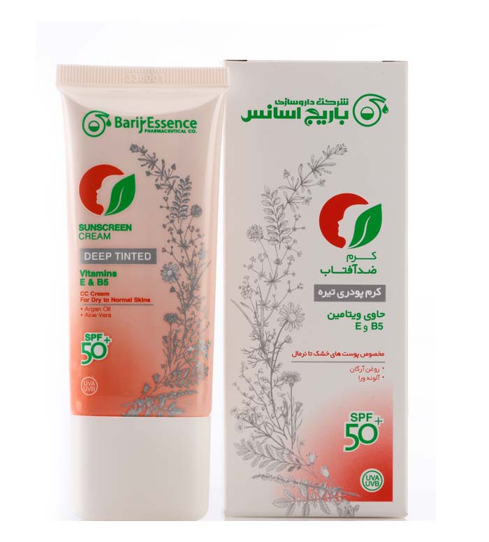 کرم  ضد  آفتاب کرم  پودری  پوست  خشک و نرمال barij essence dry to normal sun screen