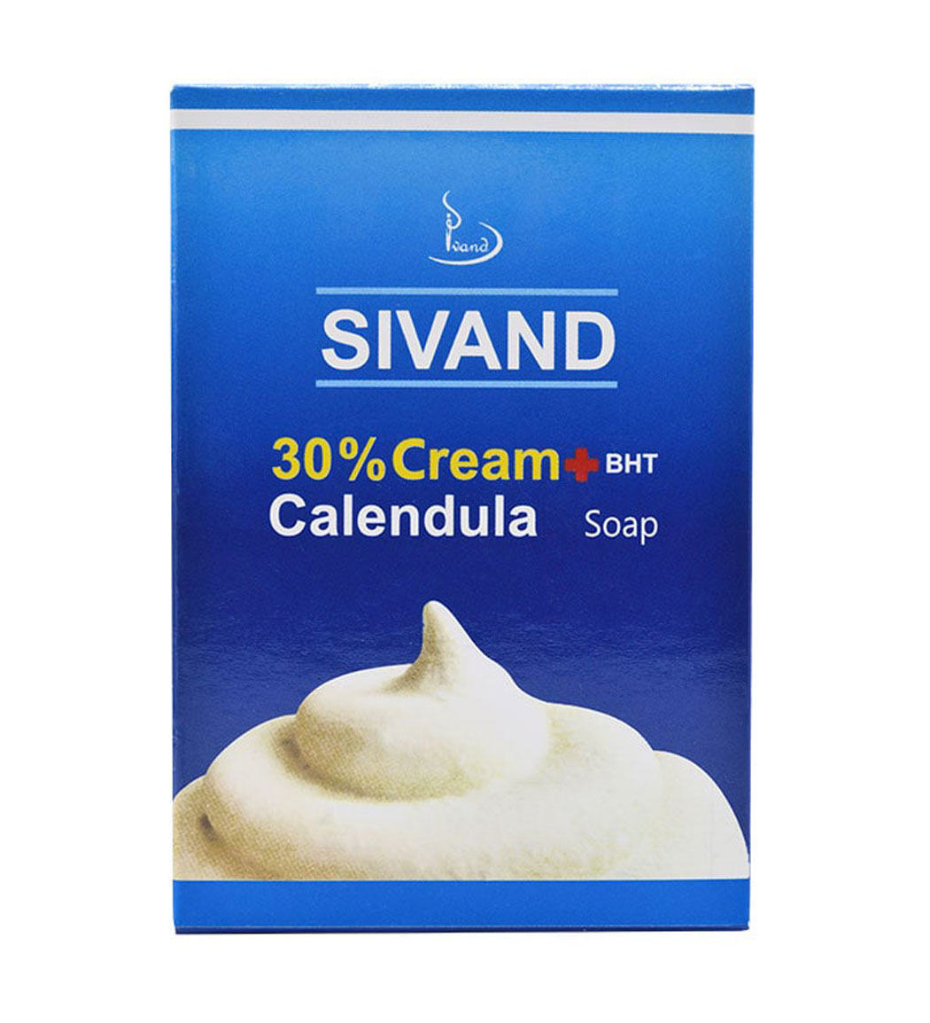 صابون کرم دار 30 درصد حاوی کالاندولا 90گرم Sivand 30Percent Cream And Calendula Soap 90g