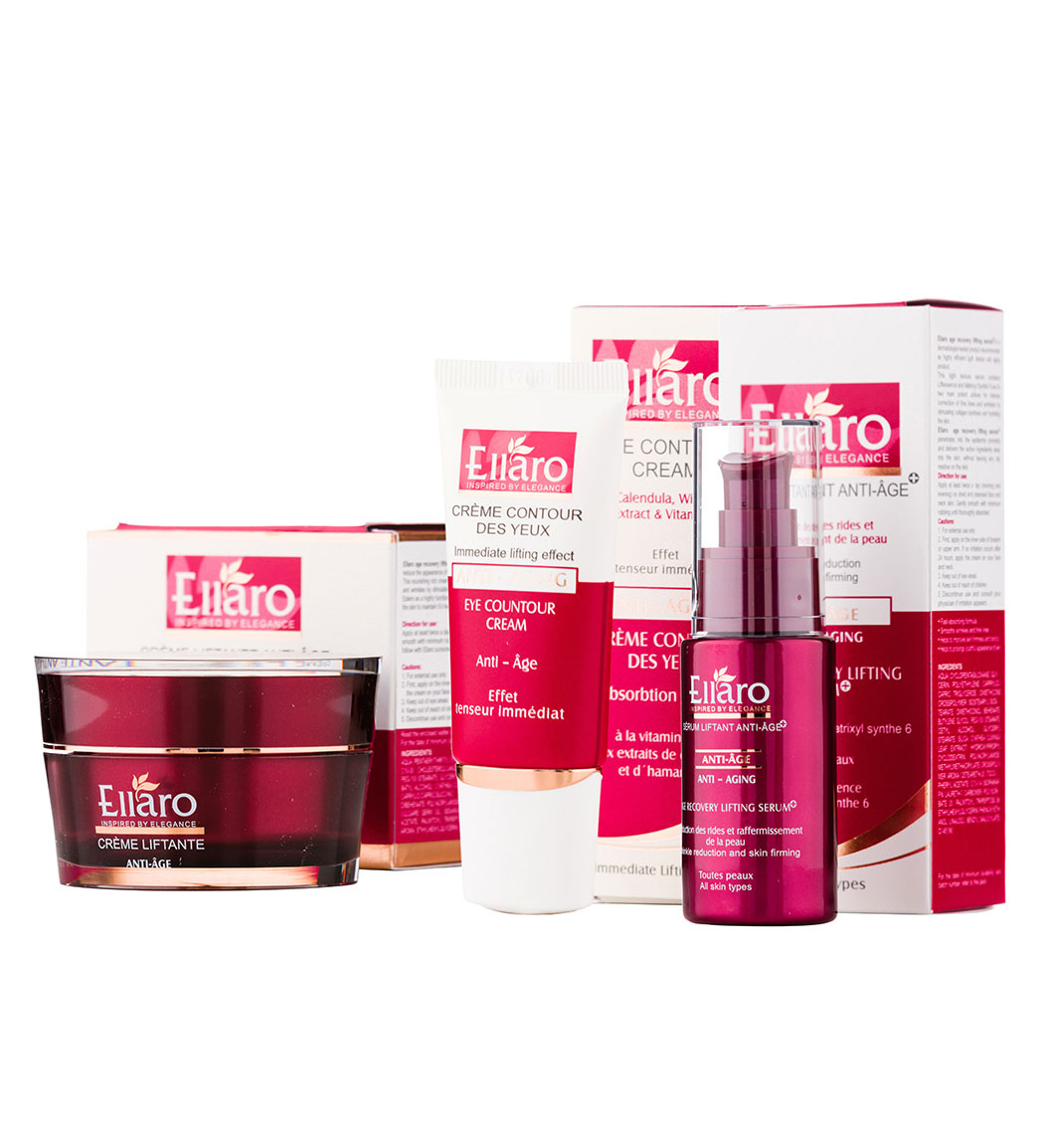 پک قرمز ضد چروک صورت Ellaro Red Anti Wrinkle Face Pack