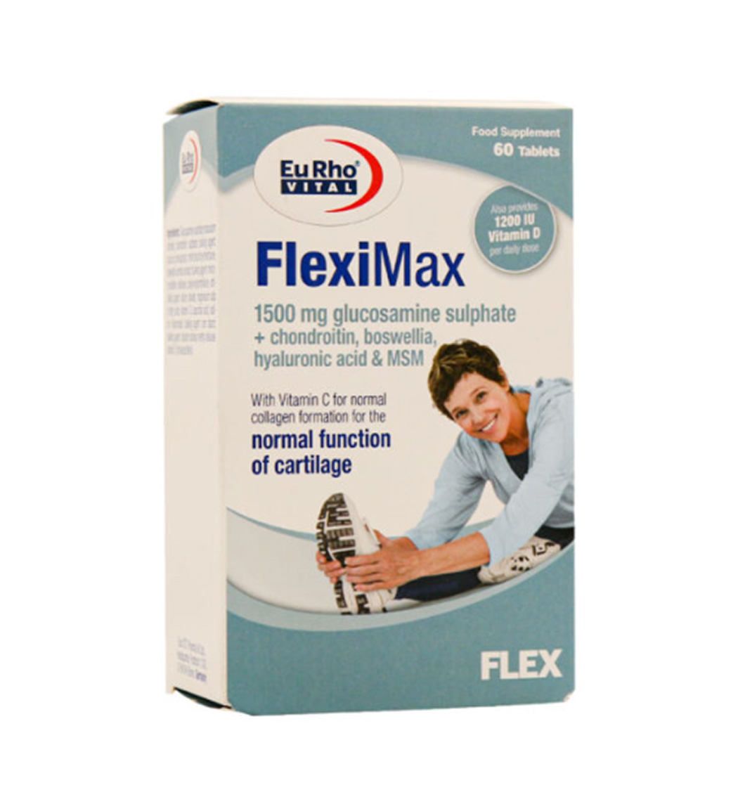 قرص فلکسی مکس بسته 60 عددی Eurho Vital Flexi Max 60 Tablets