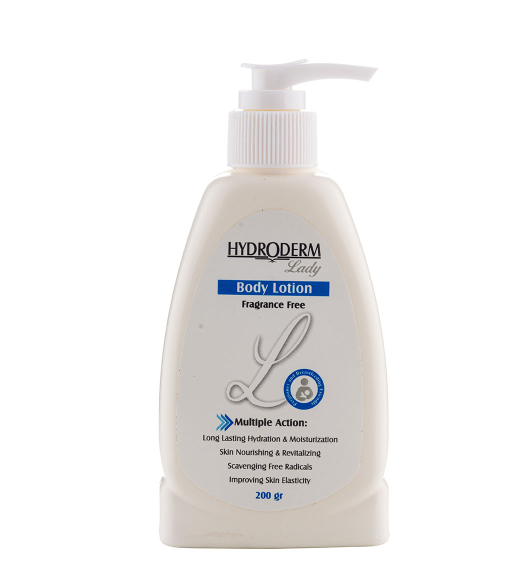 لوسیون بدن پمپی لیدی hydroderm body lotion