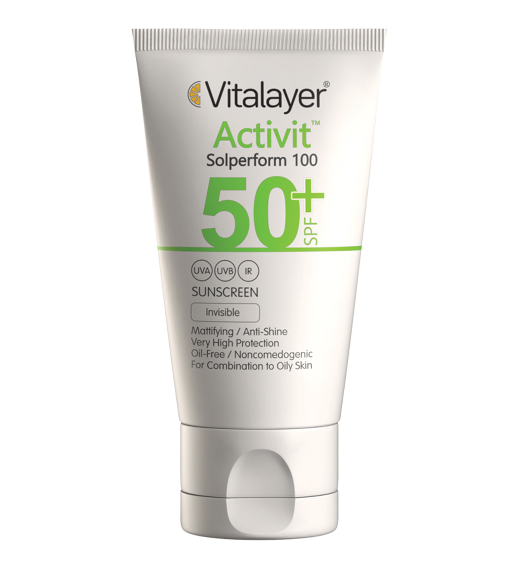 ضد آفتاب بی رنگ مدل اکتی ویت 40میل Vitalayer Activit Invisible Sunscreen 40ml