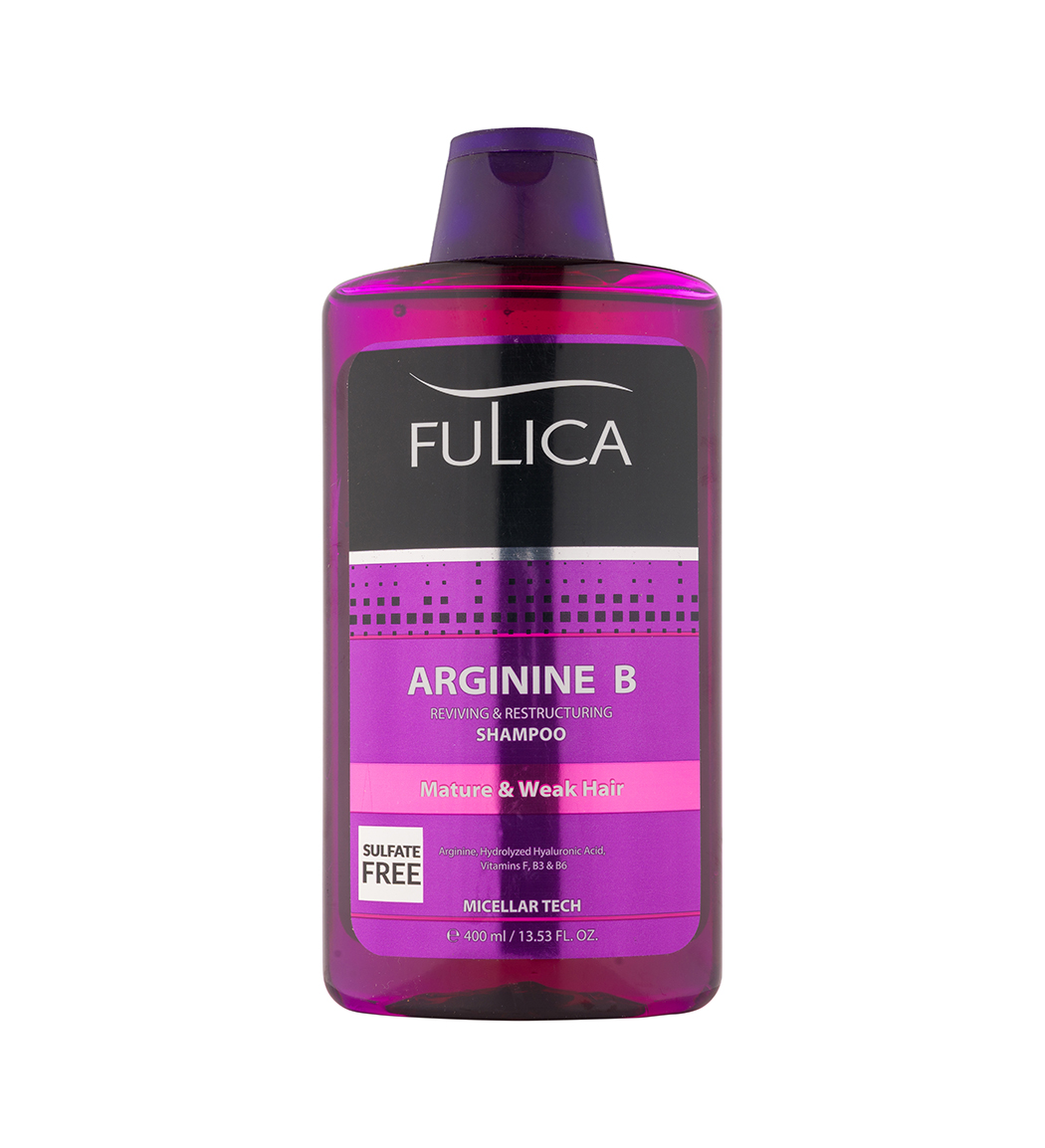 شامپو تقویت کننده مو فاقد سولفات مدل Argenine B حجم 400 میل Fulica Argenine B Shampoo 400ml