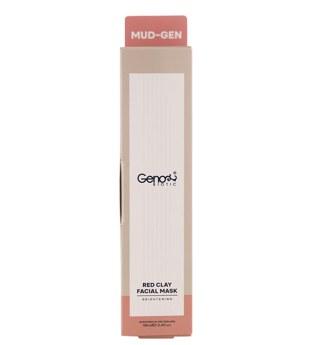 ماسک صورت خاک رس قرمز حجم 100 میلی لیتر Geno Biotic Red Clay Fasial Mask 100 ml