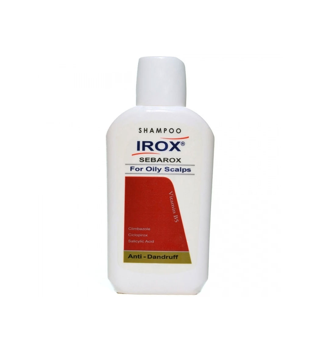 شامپو ضدشوره مناسب برای شوره های چرب و مقاوم Irox Sebarox Shampoo for Oily Scalps