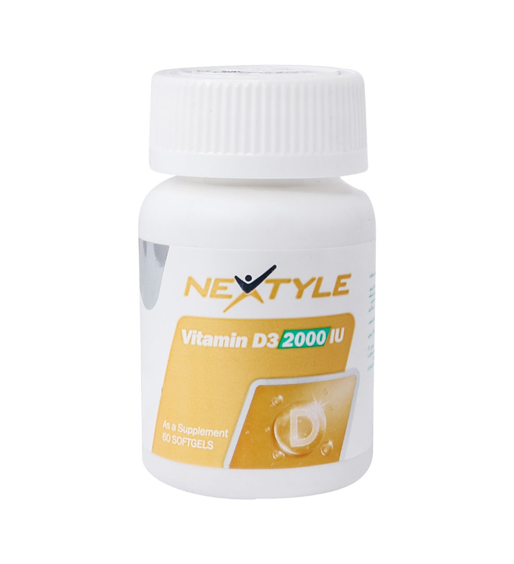 قرص سافت ژل ویتامین D3 2000 بسته 60 عددی Nextyle Vitamin D3 2000 Iu 60 Softgels
