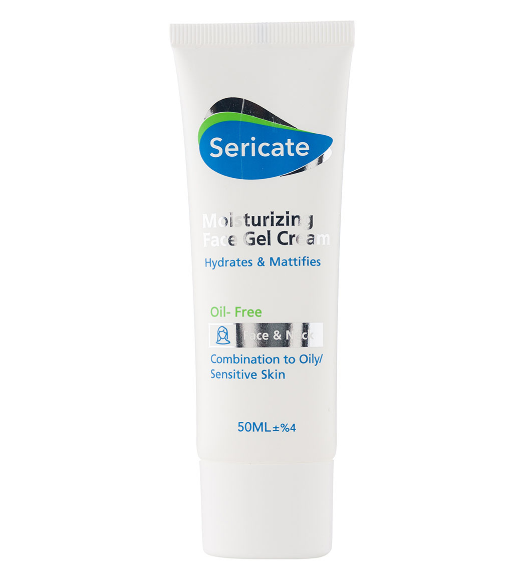 ژل کرم مرطوب کننده مناسب پوست های مختلط و چرب 50میل Sericate Moisturizing Face Gel Cream For Oily Skin 50ml
