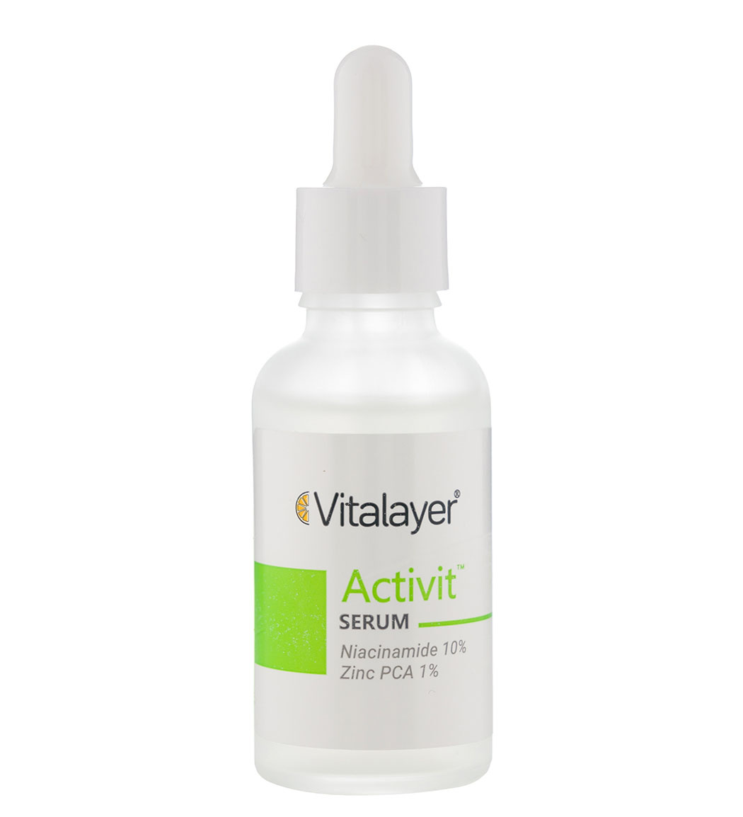 سرم ضد جوش نیاسینامید و زینک مناسب پوست چرب حجم 30 میل Vitalayer Niacinamide Serum 30 ml
