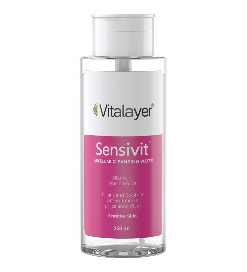 میسلار واتر Sensivit مناسب پوست حساس 250میل Vitalayer Sensivit Micellar Cleansing Water 250 ml