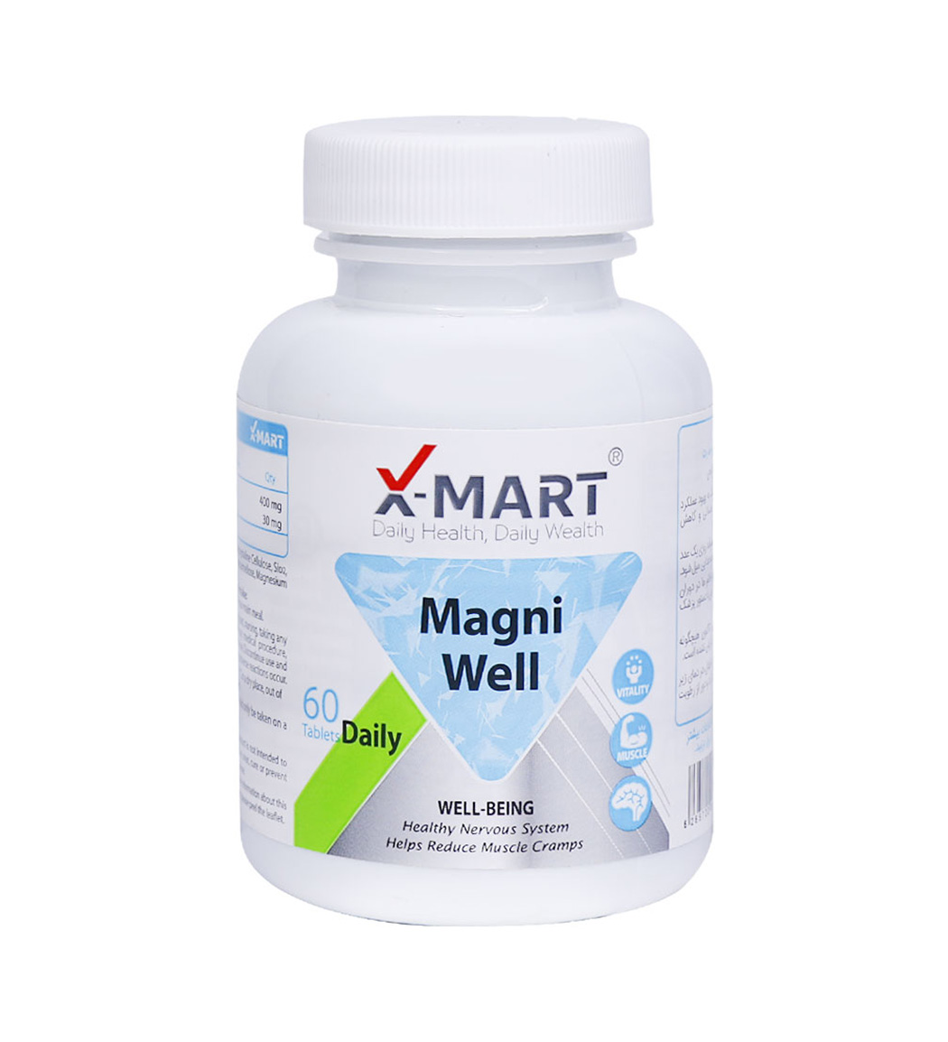 قرص مگنی ول بسته 60 عددی X Mart Magni Well 60 Tables